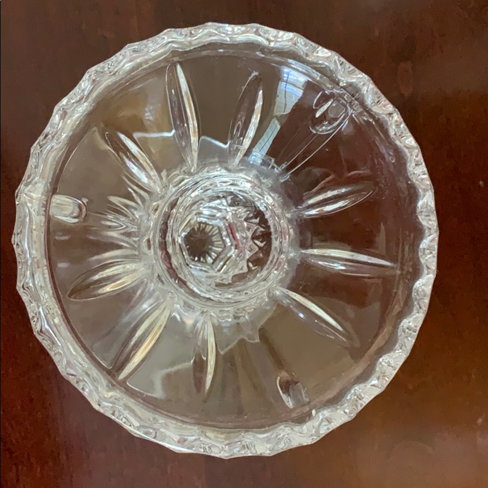 Small crystal candle holder. - Picture 2 of 2